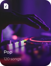 Pop playlist card