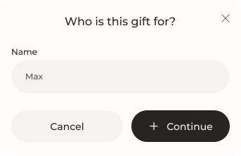 Gift form card